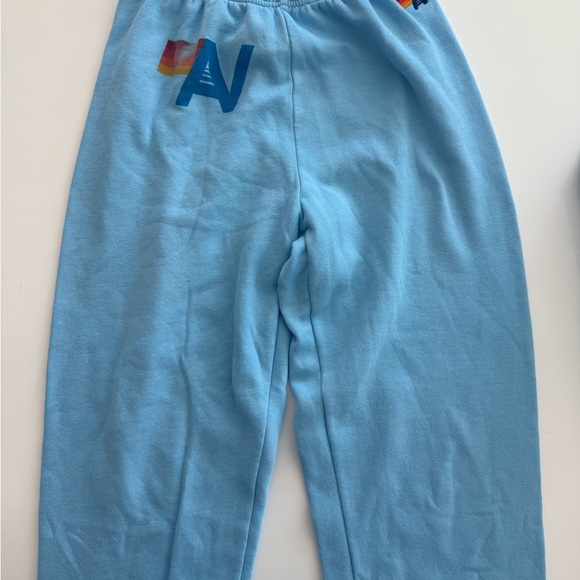 Aviator Nation Pants - Aviator Nation Light Blue Track Pants